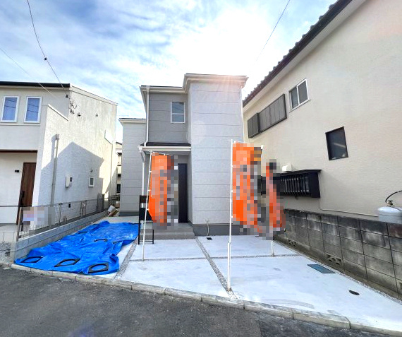 昭島市中神町2丁目　新築戸建全1棟の駐車場|駐車スペース2台可。