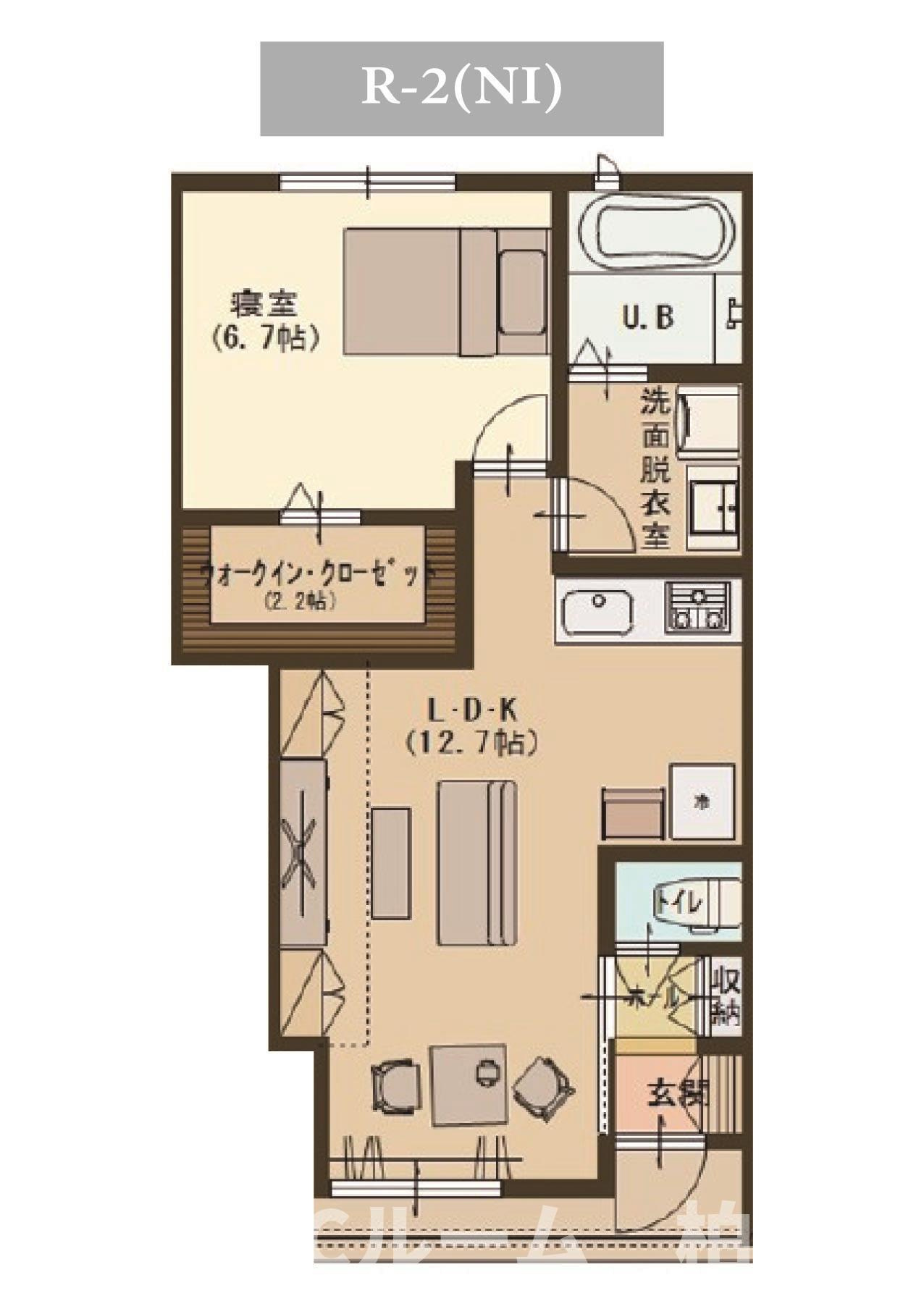 柏崎市安政町のアパートの間取り