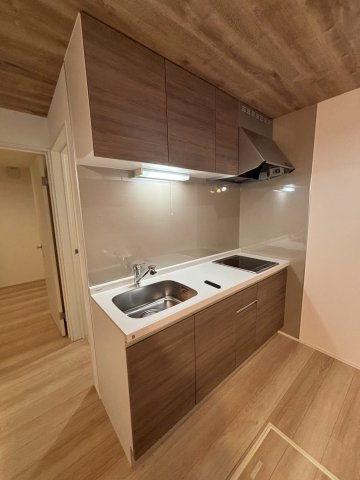 柏崎市安政町のアパートのキッチン