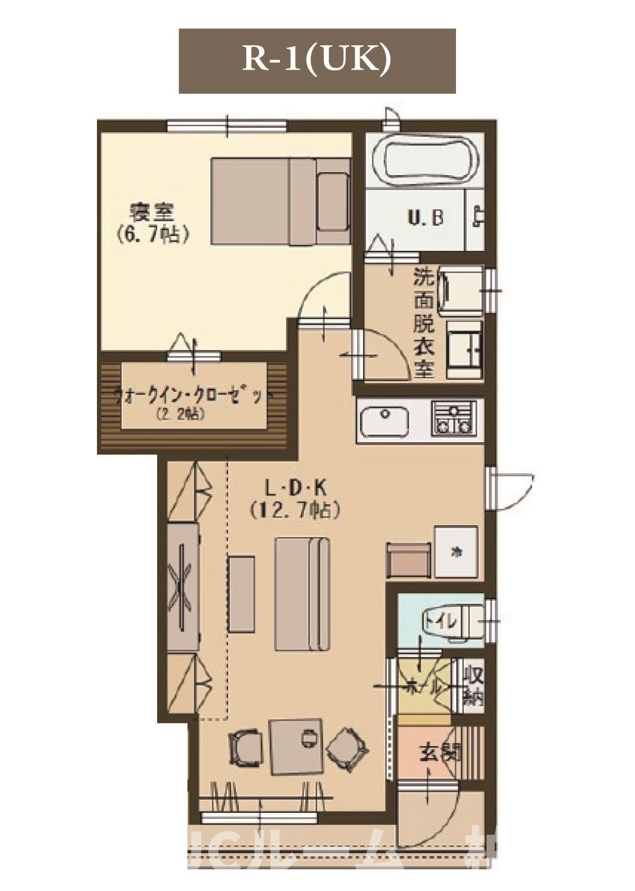 柏崎市安政町のアパートの間取り
