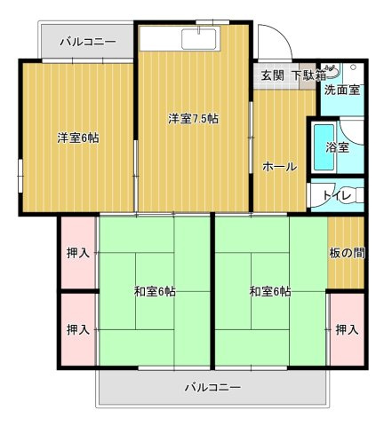 ビラ・アーチェリーの間取り