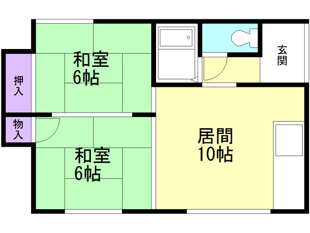 平尾アパートの間取り