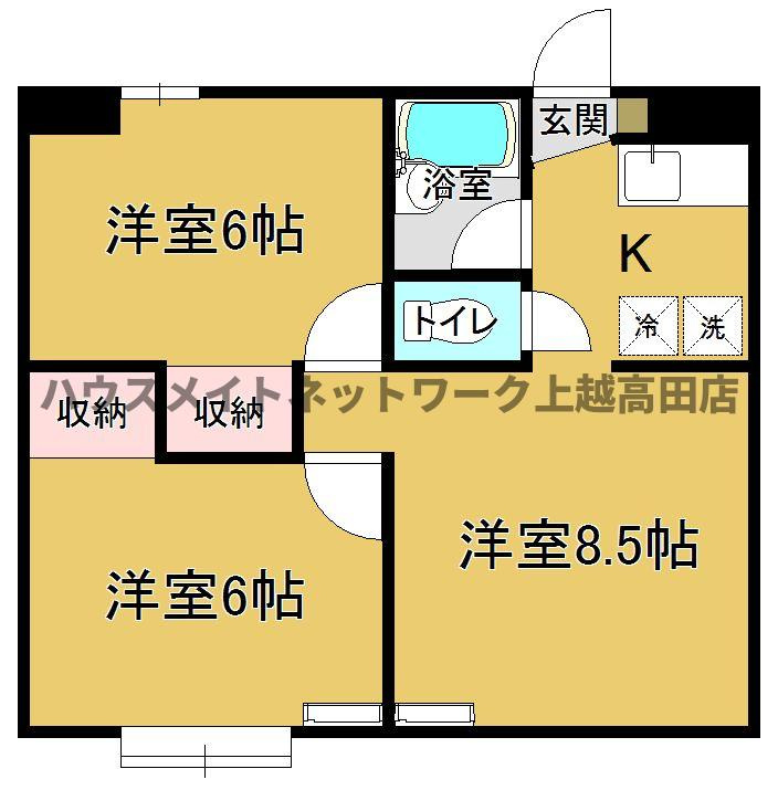 フローラハイツの間取り|間取図