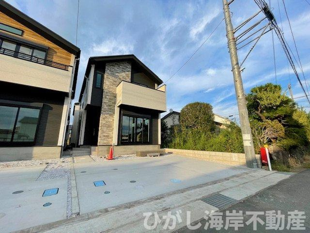 平塚市豊田宮下　新築戸建　全6棟の前面道路含む現地写真|現地外観