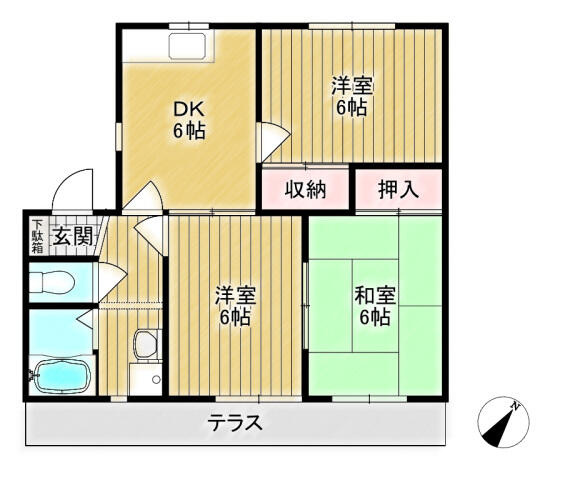 さいたま市見沼区東大宮1丁目のアパートの画像