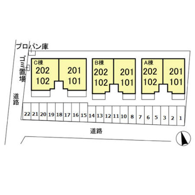 【区画図】 | ヴァンクール Ｂ