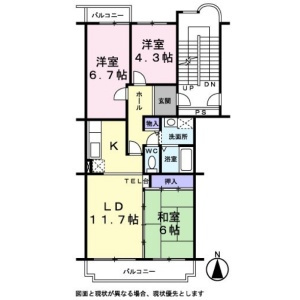 リヴィエールⅠの間取り