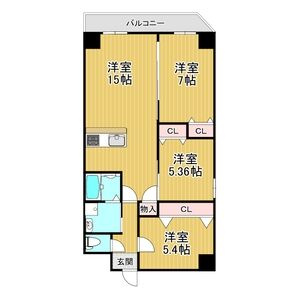 【間取り】 | GROOVE上甲子園レジデンス