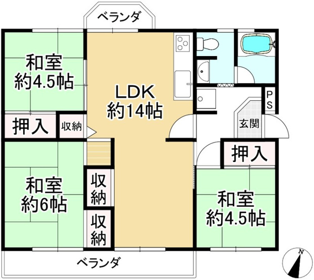 【間取り】 | 釈尊寺第三住宅