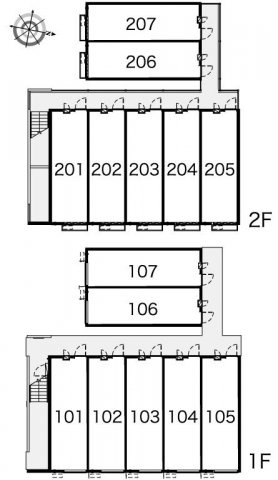 レオパレス武蔵野第３の区画図