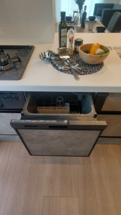 朝日パリオ越谷南Ⅰの独立洗面台|独立洗面化粧台が付いています　施工例