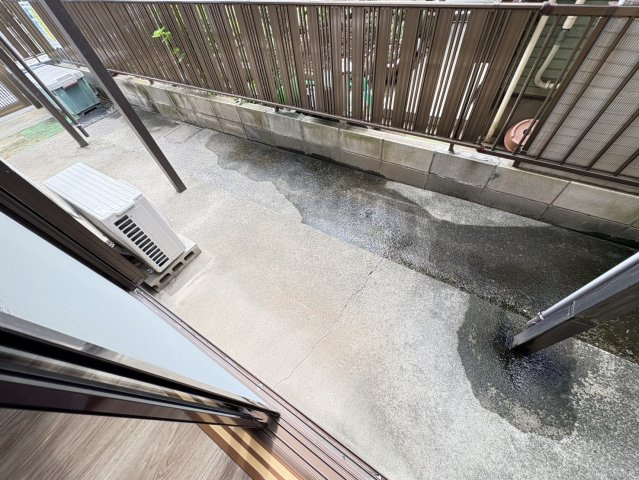 奥田ハイツのバルコニー