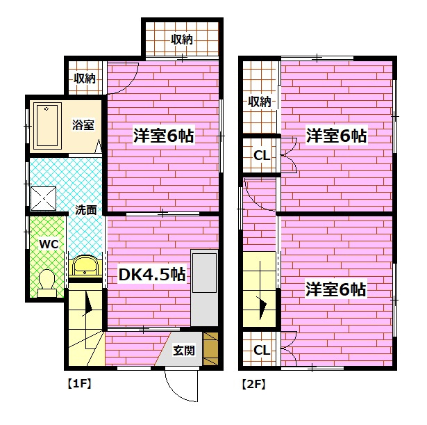 幸町戸建の間取り