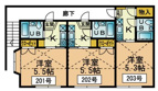 八王子市子安町１丁目のアパートの画像