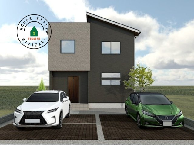 宮崎市島之内(2号棟)の完成予想図|明るく開放的なリビングダイニングは豊かな陽光が注ぎ込み、やすらぎの空間を演出してくれます。ご家族で楽しいひとときをお過ごし下さい。