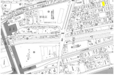 【地図】 | 京橋エリア！2019年建築6階建てマンション