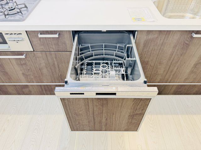柏市西原１丁目新築戸建（西原１期）のキッチン|家事の手間をグッと省けるビルトイン食洗器