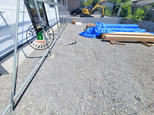 宮崎市下田島栄町(A号地)の庭|お庭で自由な時間を過ごせます。