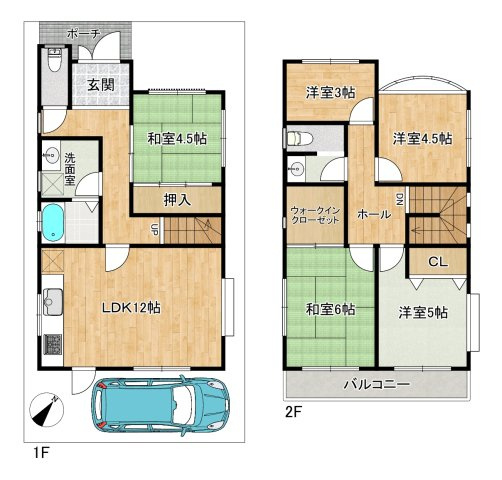 中古戸建　神戸市長田区房王寺町1丁目4の間取り|ご内覧はお気軽にリクラス不動産販売までお問合せ下さい