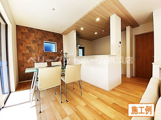 【内観：施工例】 | 町田市木曾西　全4棟/今回販売2棟（2号棟） | 同施工会社施工例写真（リビング）