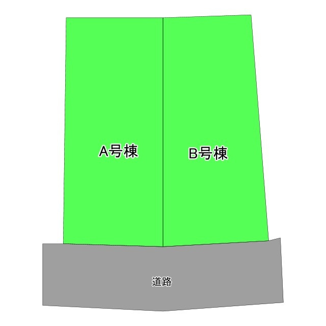鎌倉市梶原3丁目　新築戸建ての区画図