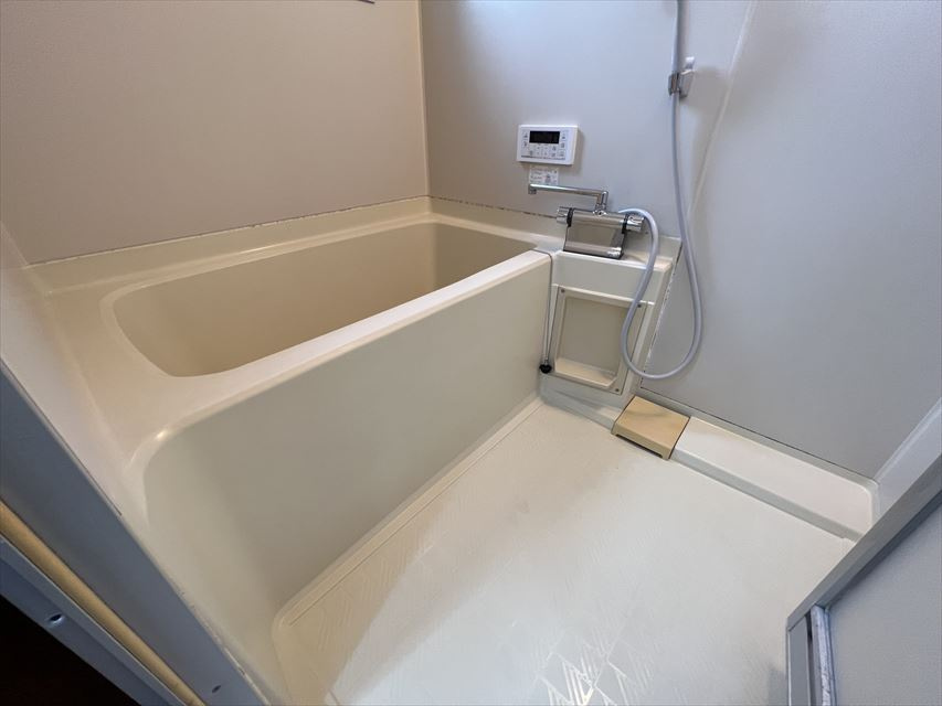 池上ハイツＢの浴室|日々の疲れを癒すお風呂付です