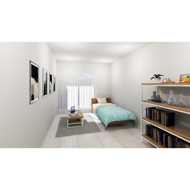 エステイトB東岩槻の居間・リビング|使いやすいリビングです