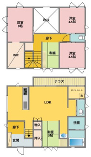 【間取り】 | 安中市原市　中古戸建 | ■四季の住まい施工！築浅中古戸建♪