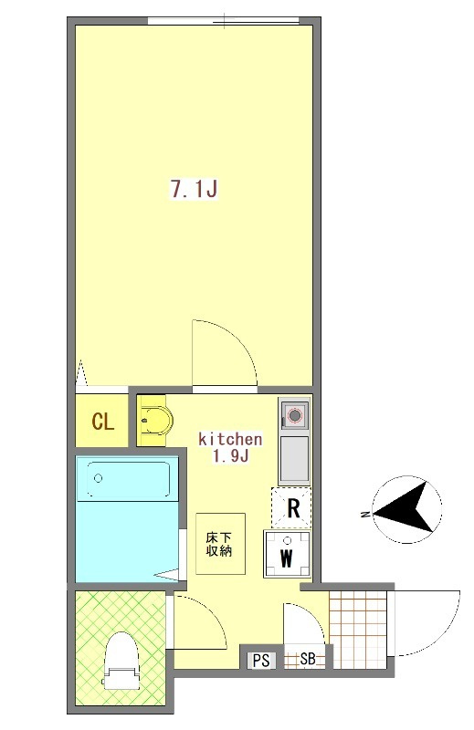 バーミープレイス武蔵境の間取り