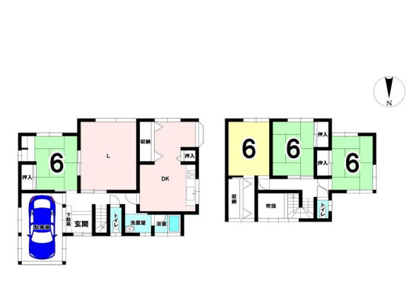 【間取り】 | 大阪府泉南郡熊取町希望が丘１丁目13-11