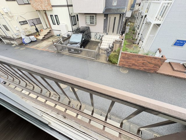 田中ハイツのバルコニー
