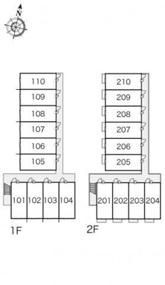 【区画図】 | レオパレスフリューゲルⅡ