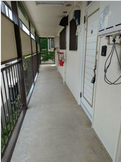 メグミハイツのエントランス