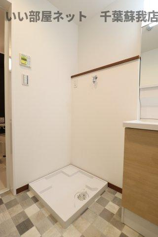 アルプスの洗面所|洗濯機置場