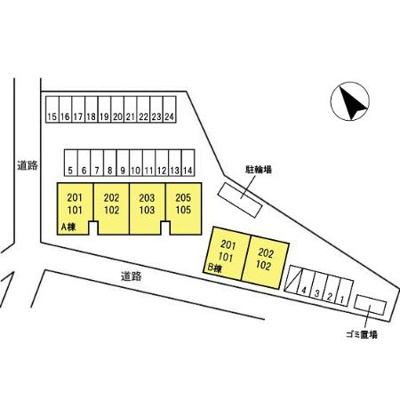 【区画図】 | アンシャンテ B棟 3LDKBT