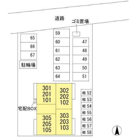 ドリーム庄町Ⅱの区画図