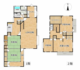 【間取り】 | 下松市東陽２丁目戸建