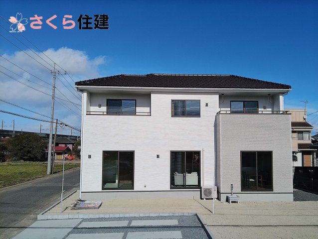いろどりアイタウン那須塩原市西幸町23-P1　1号棟の外観|全室南向き◎