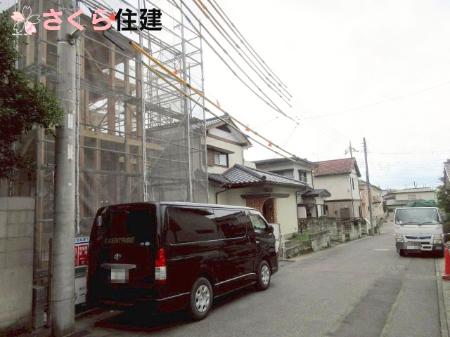宇都宮市越戸町の前面道路含む現地写真|閑静な住宅街の一角になります◎