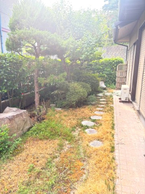 岩出市西安上　中古戸建の庭