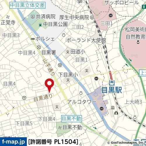 リテラス目黒三丁目の地図