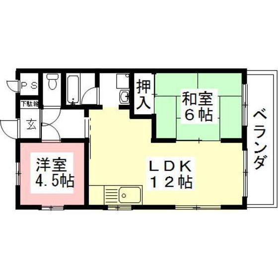 ＫＴ　Ｓ･Ｉ･Ｎ･Ｓ･Ｉ･Ａの間取り