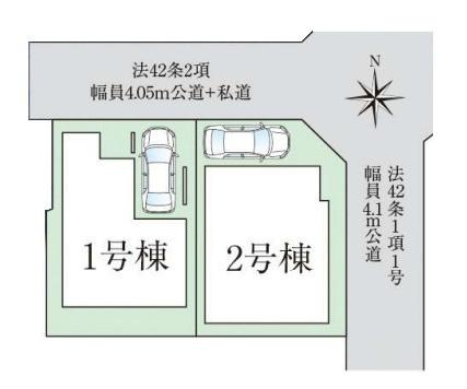 ファーストタウン川原城町　２号棟 ／新築一戸建の区画図|■こちらの物件は２号棟です！■