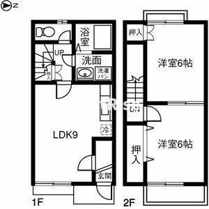 DUPLEX三ツ井の間取り