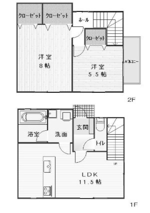 【間取り】 | レ― ヴ江木
