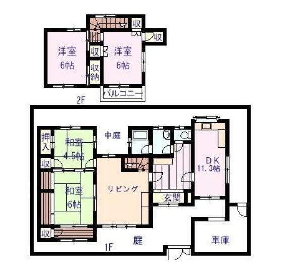 御立東貸家の間取り