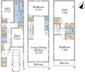 【間取り】 | ご自宅から現地まで、当社スタッフがお車にて、「お迎え・お送り」をしております。ぜひお気軽にお問い合わせくださいませ♪