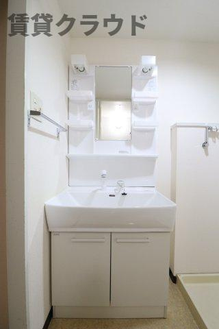 ファインコート３１１０の洗面所|ゆったりとスペースのある洗面所