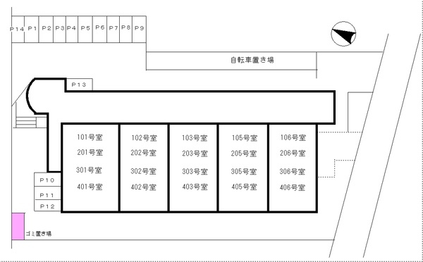 ファインコート３１１０の区画図