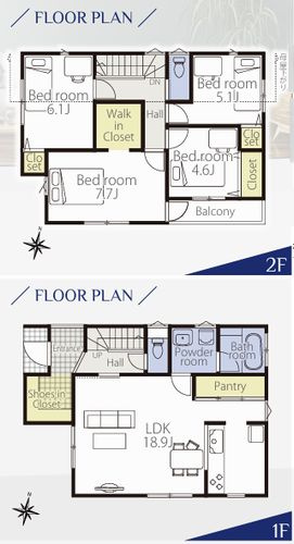 【間取り】 | 【仲介手数料０円】綾瀬市寺尾台2丁目　新築一戸建て